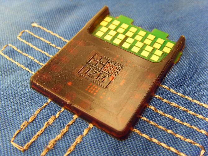 Interconnection of electronics and textiles